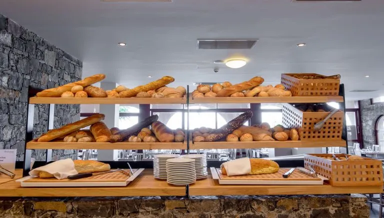 Blue sea beach buffet