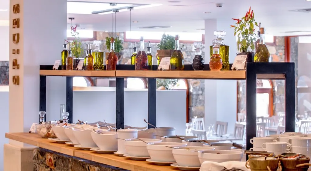 Blaues Meer Strandbuffet