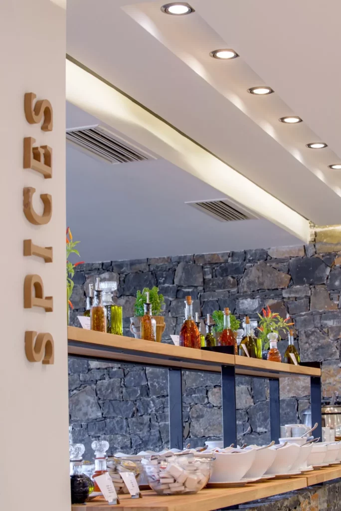 Blaues Meer Strandbuffet