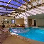 Blaues Meer Strand Hallenbad