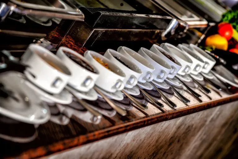 Blue sea beach main buffet