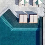 Dc mainpool oceaan close-up