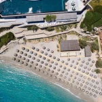 Dc overzicht oceaanstrand