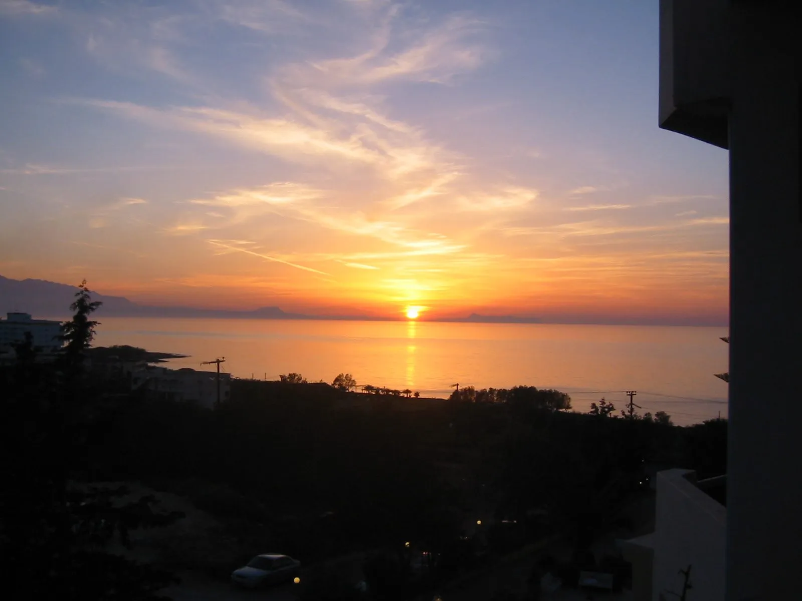 Rethymno mare sunset from rethymno mare