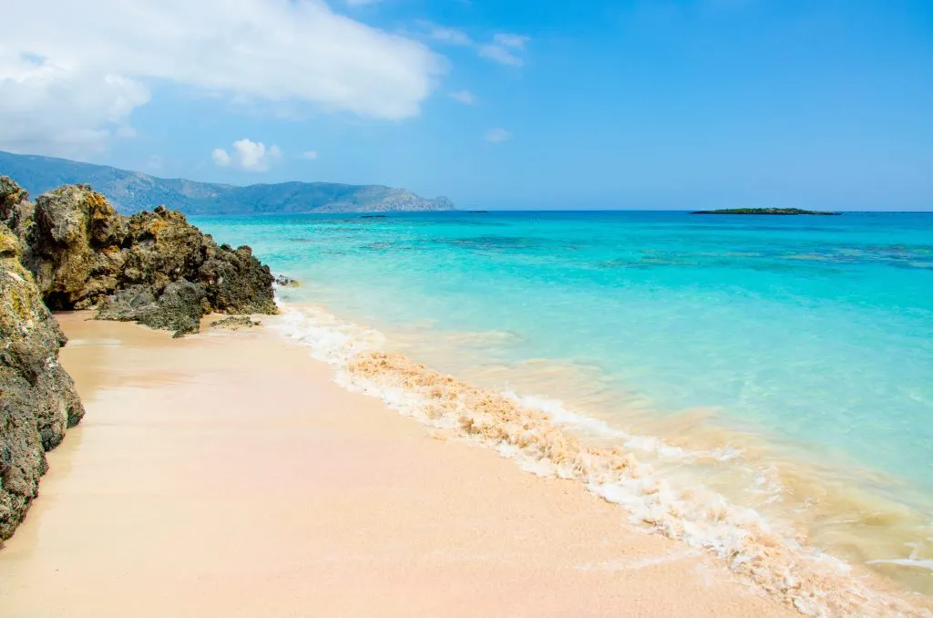 Romantic beach crete